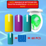 Boîte Magique de Nettoyage Toilette - 60 Bulles Blocs 💧