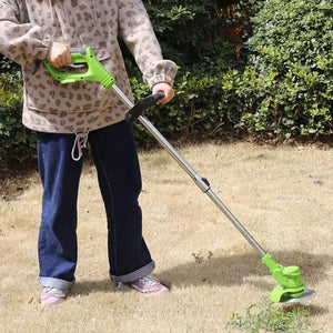 Coupe-Herbe Sans Fil 21V – Débroussailleuse Multifonction à Batterie Lithium, Hauteur Réglable