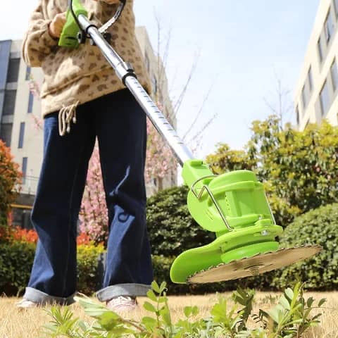 Coupe-Herbe Sans Fil 21V – Débroussailleuse Multifonction à Batterie Lithium, Hauteur Réglable